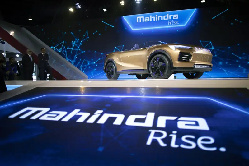 En elbil på en messe