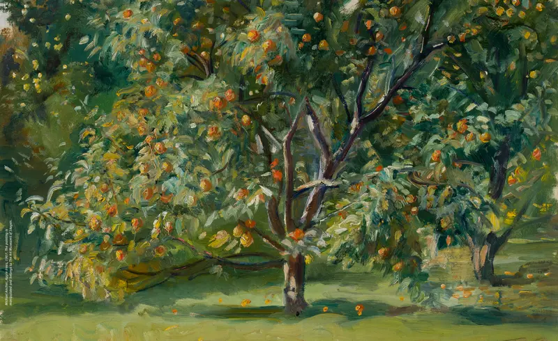 Skagenmaleri med epletre